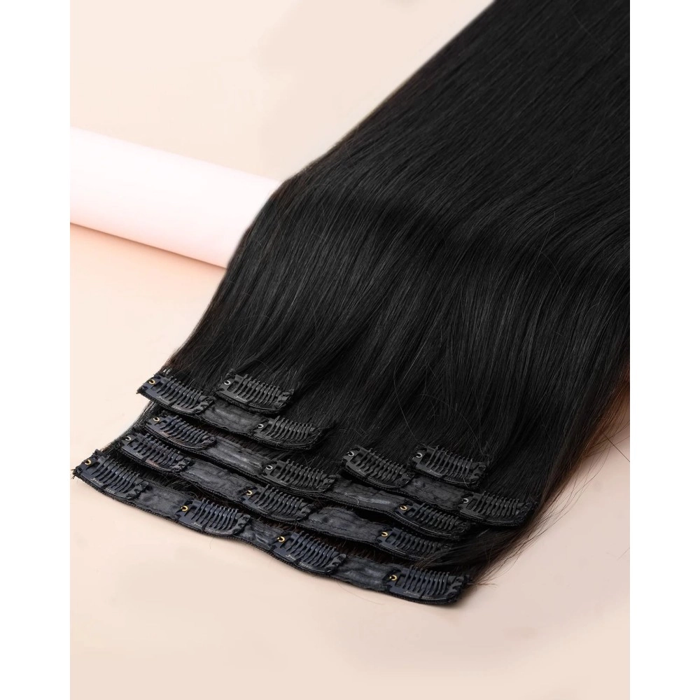 Brazilian Premium Single Drawn Clip-In Hair – 100g (3.5274 oz) Pack