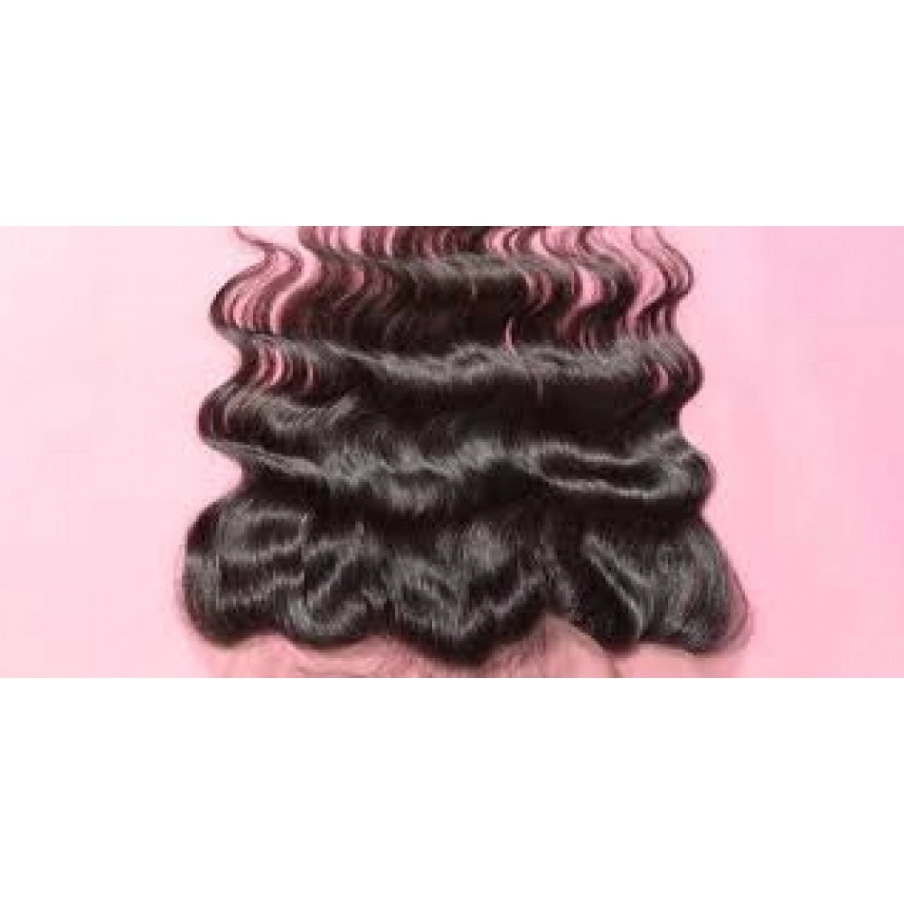 Peruvian Remy Single Drawn Hair Frontal – 1 Piece